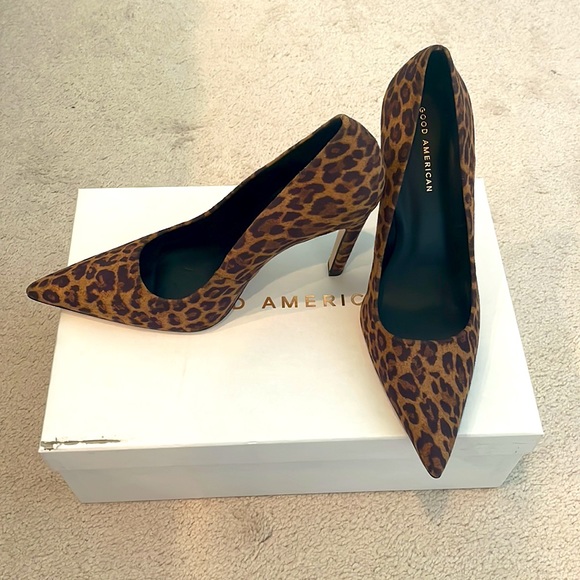 Good American - Leopard Print Pumps - Picture 1 of 4
